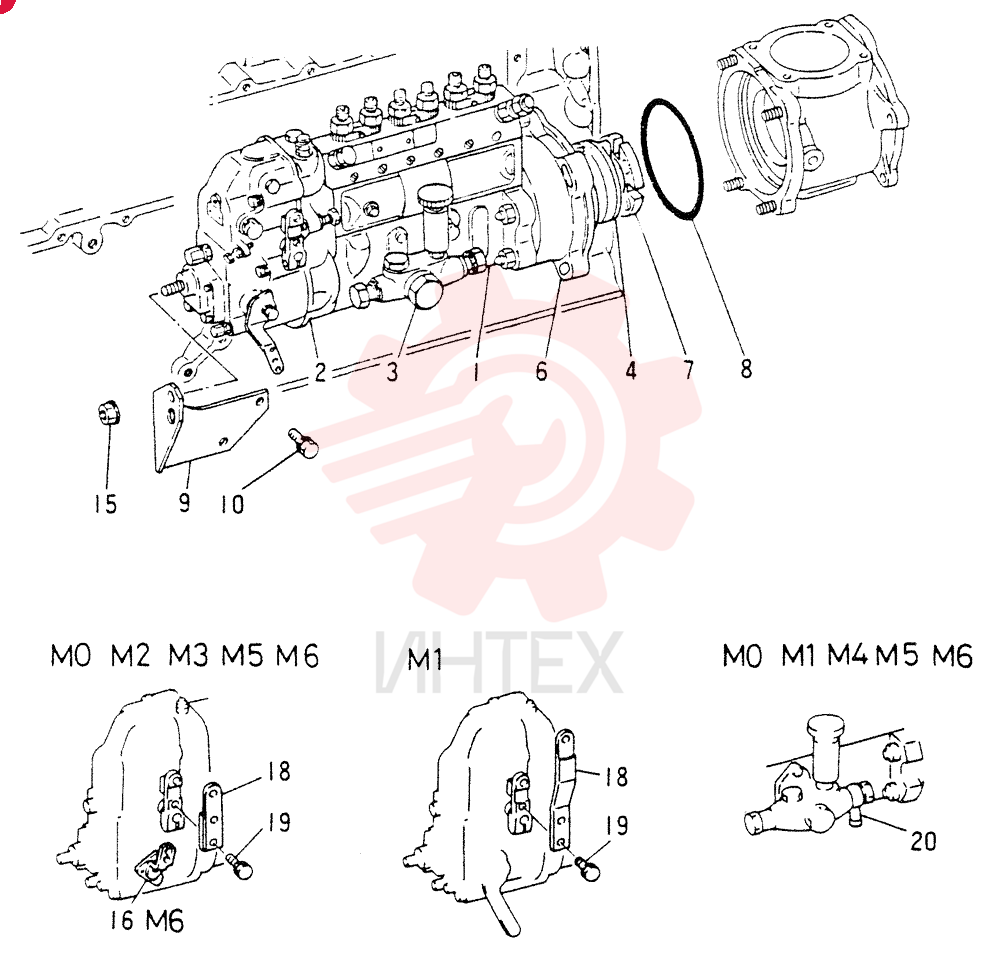 INJECTION   PUMP   GENERAL   ASSY  NO (1900004023) (FOR M0,M1 ONLY)