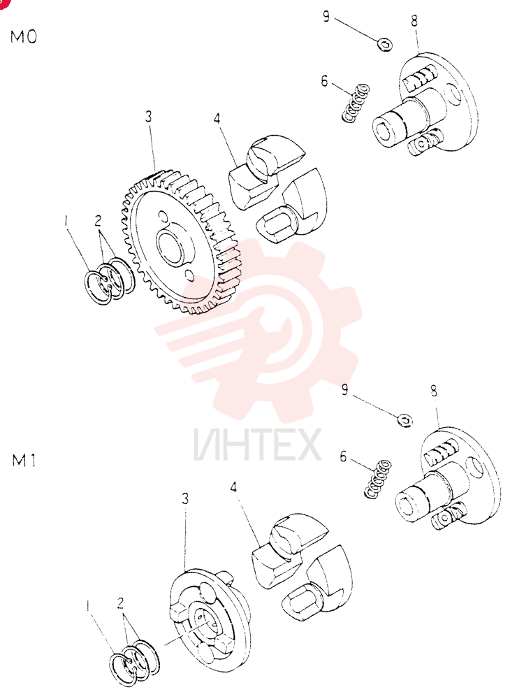 Схема (6D15) - MITSUBISHI DIESEL ENGINE FOR K904C, K907B, K907C & YS750-2 (1/77-12/06) VA3186081040