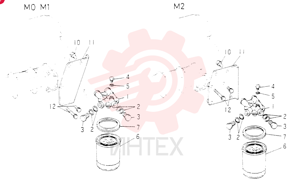 Схема (6D15) - MITSUBISHI DIESEL ENGINE FOR K904C, K907B, K907C & YS750-2 (1/77-12/06) VAME035827 (1)