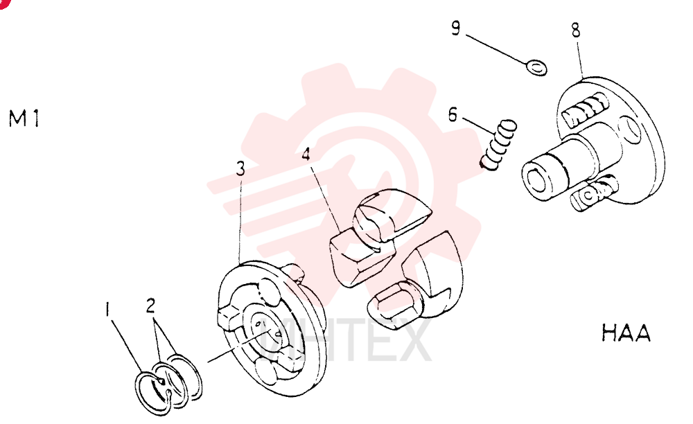 Схема (6D15) - MITSUBISHI DIESEL ENGINE - K907 & MD180LC (1/87-12/06) VA3186081050