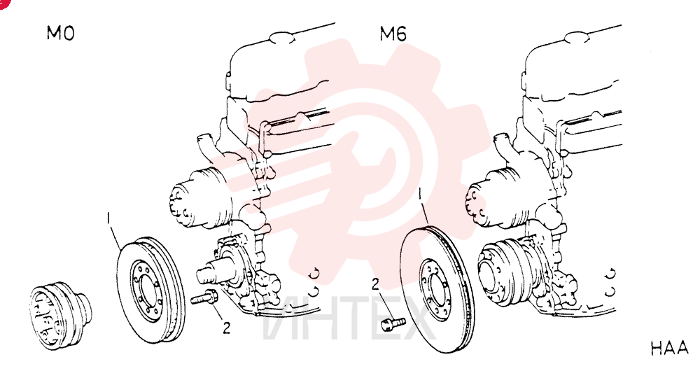 Схема (6D15) - MITSUBISHI DIESEL ENGINE - K907 & MD180LC (1/87-12/06) VAME032357
