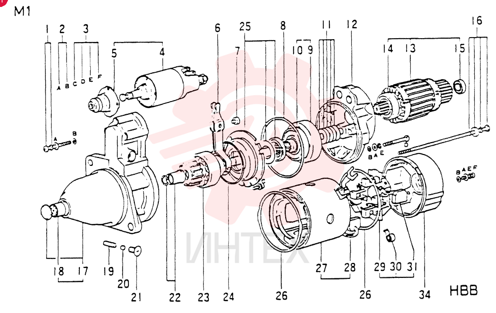 STARTER MOTOR VAME039950 (2)