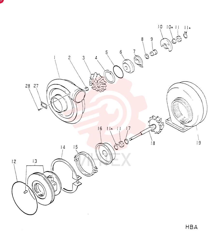 TURBOCHARGER VAME047102 (1)