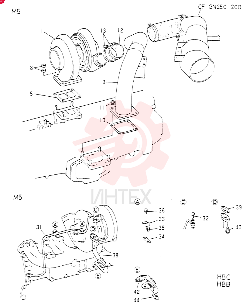 TURBOCHARGER VAME047102 (2)