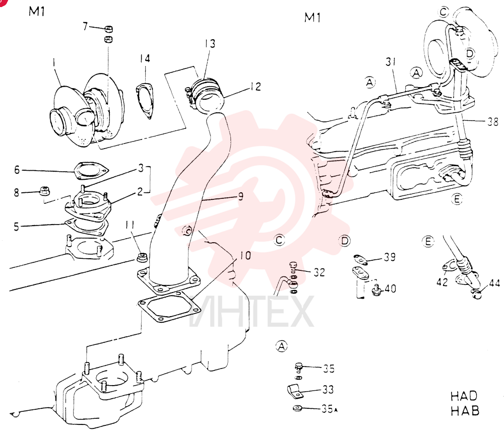 TURBOCHARGER VAME037701 (1)