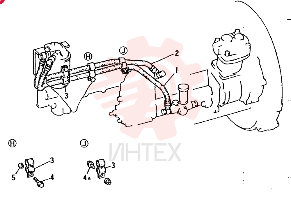 HOSE, FUEL  FEED, PUMP-FILTER, L=900