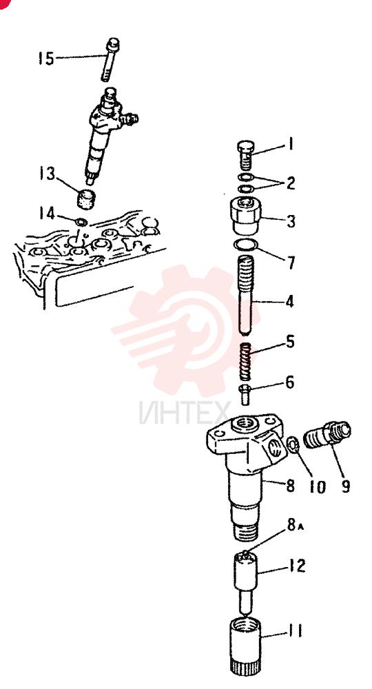 NOZZLE ASSY, 180KG/CM2, M7 ONLY