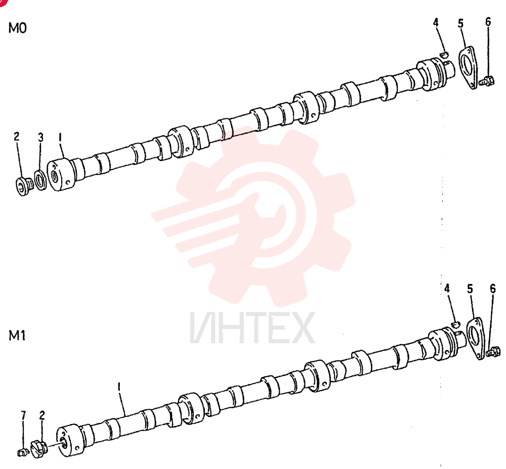 Схема (6D15) - MITSUBISHI DIESEL ENGINE - K909LC & MD240BLC (1/87-12/06) VAME071145