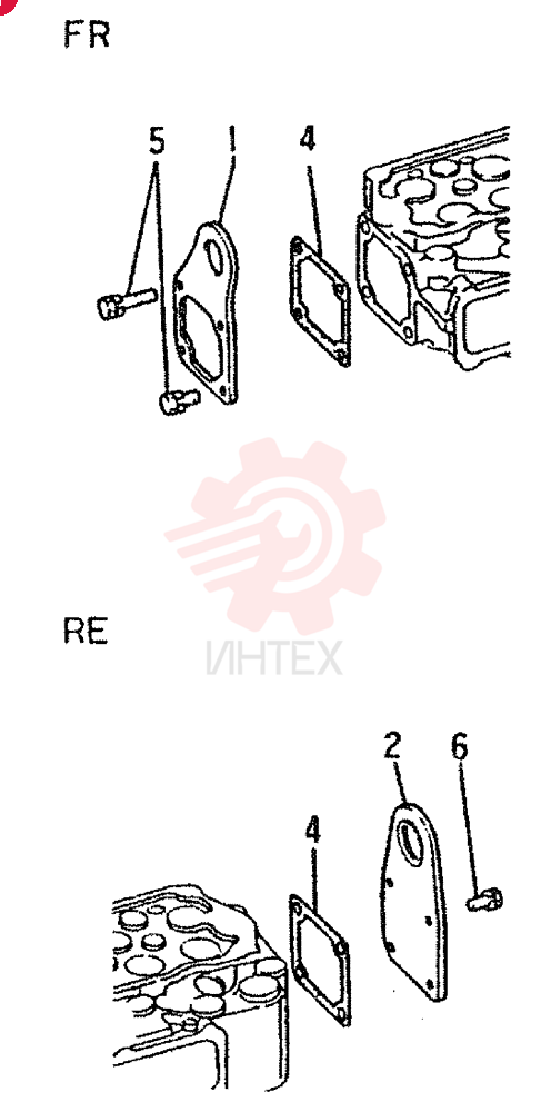 Схема (6D15) - MITSUBISHI DIESEL ENGINE - K909LC & MD240BLC (1/87-12/06) VAME031928