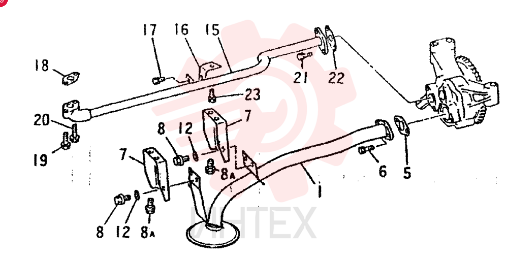 STRAINER, OIL VAME070308