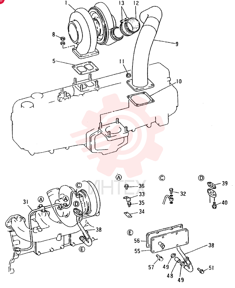 TURBOCHARGER VAME047102 (2)