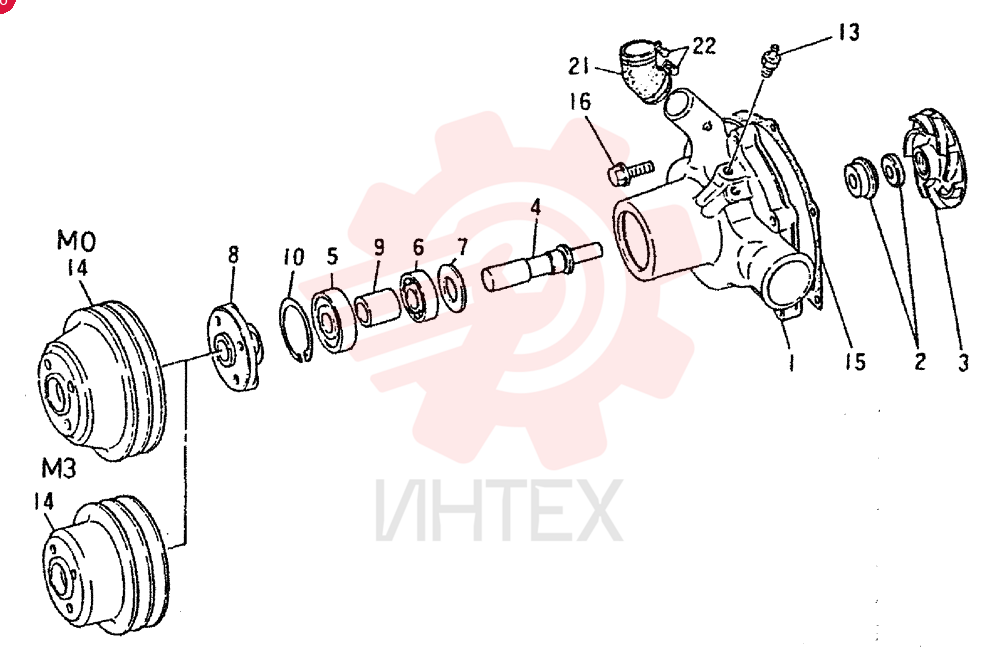 WATER PUMP VAME037709