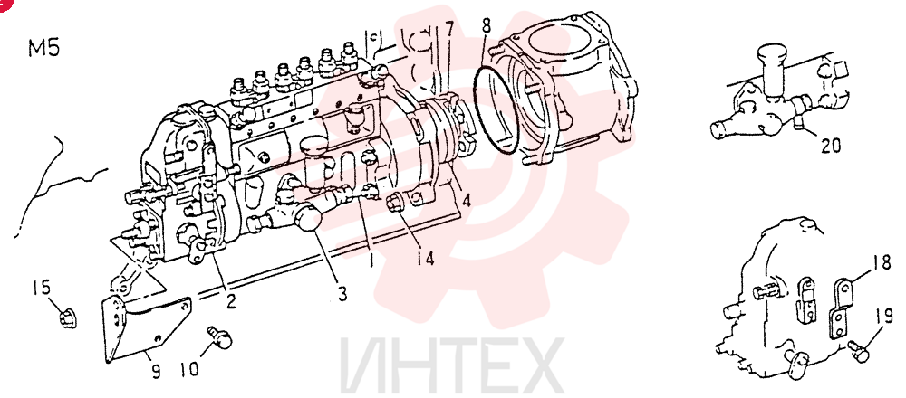 INJECTION   PUMP   GENERL ASSY ,FOR M0 to M2 ONLY