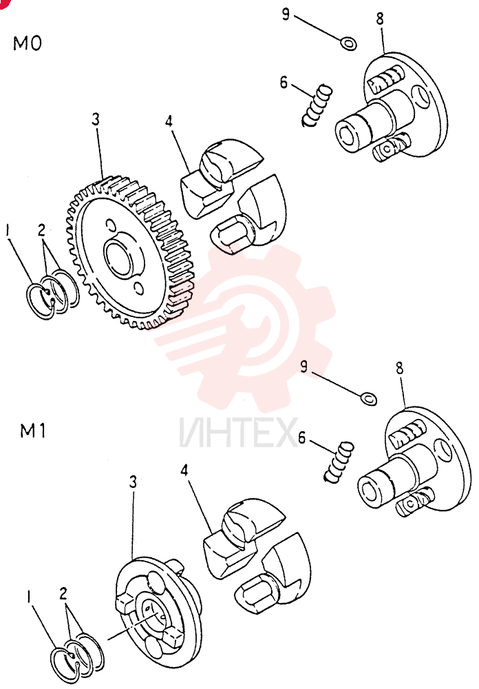Схема (6D15) - MITSUBISHI DIESEL ENGINES - K907D & K907LC EXCAVATORS (1/86-12/06) VA3186081040