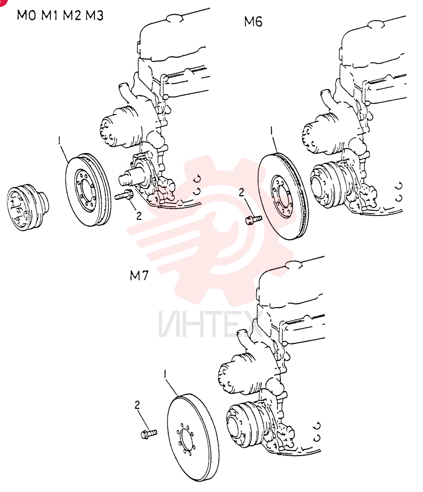 Схема (6D15) - MITSUBISHI DIESEL ENGINES - K907D & K907LC EXCAVATORS (1/86-12/06) VAME032357