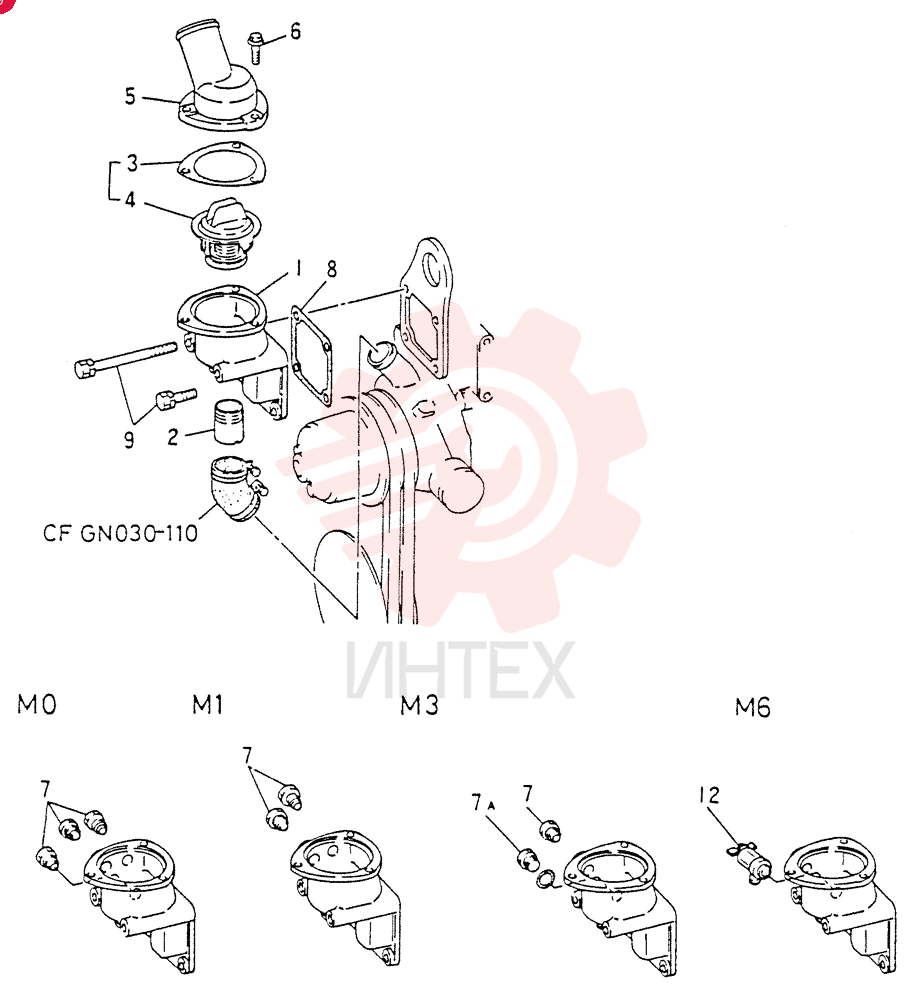 THERMOSTAT CASE ASSY(FOR M0 ONLY)