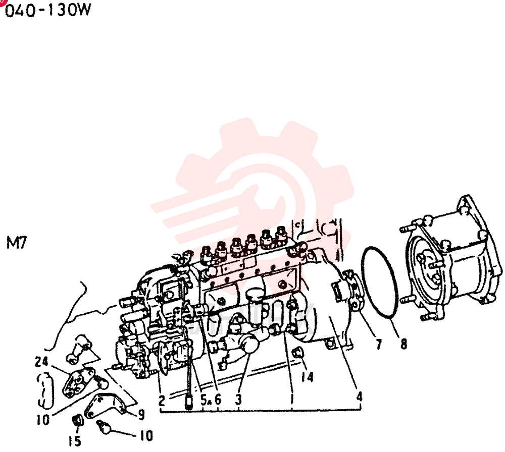 FUEL INJECTION PUMP GENERAL 6D160WT-KS12