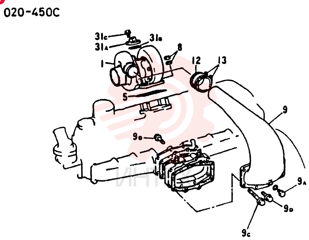 TURBOCHARGER VAME070486 (1)