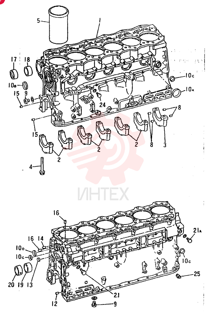 CRANKCASE ASSY 6D16, 16T