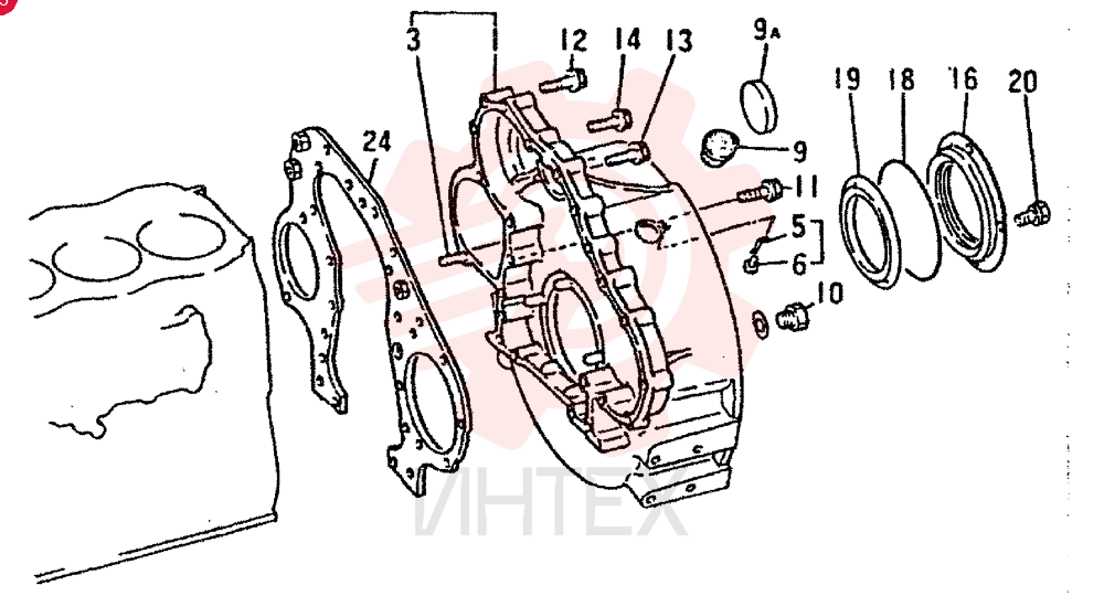 FLYWHEEL HOUSING ASSY VAME070243