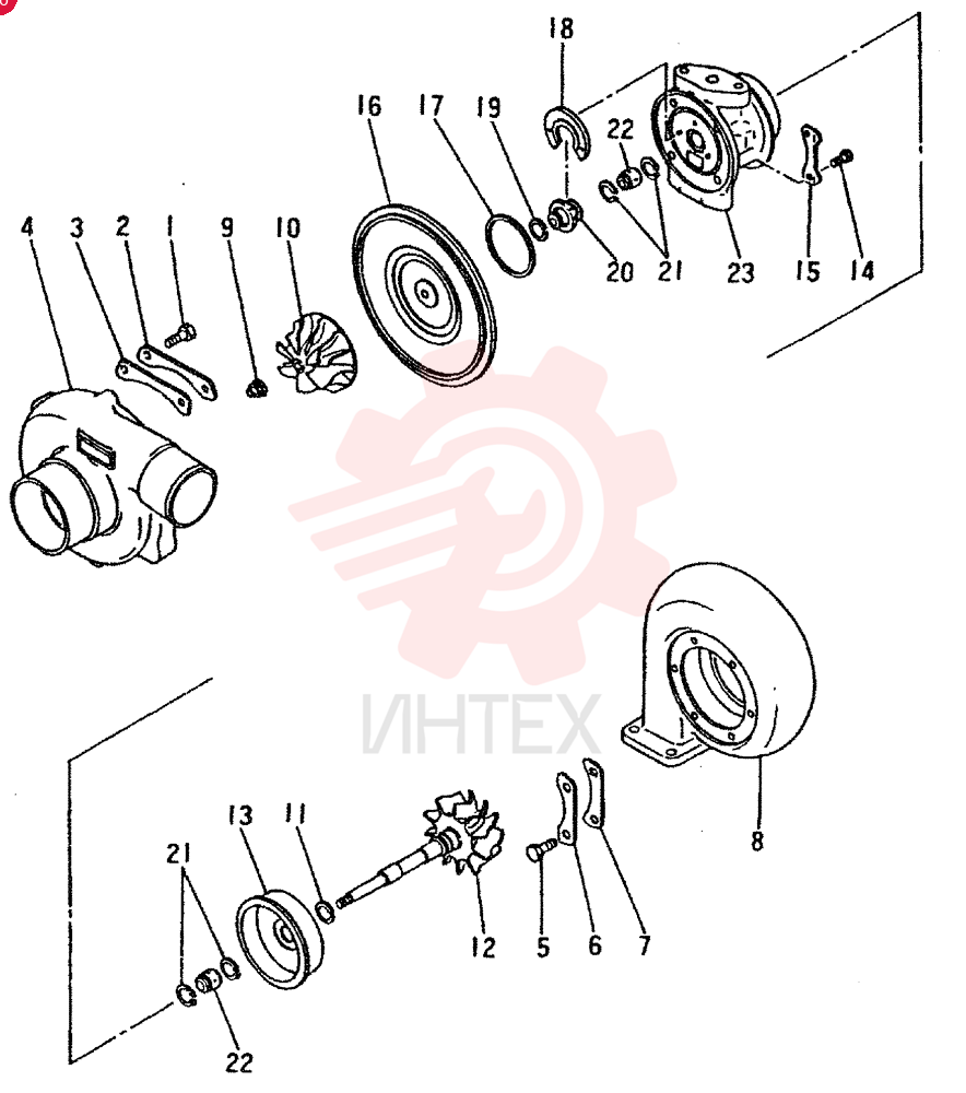 TURBOCHARGER VAME070486 (1)