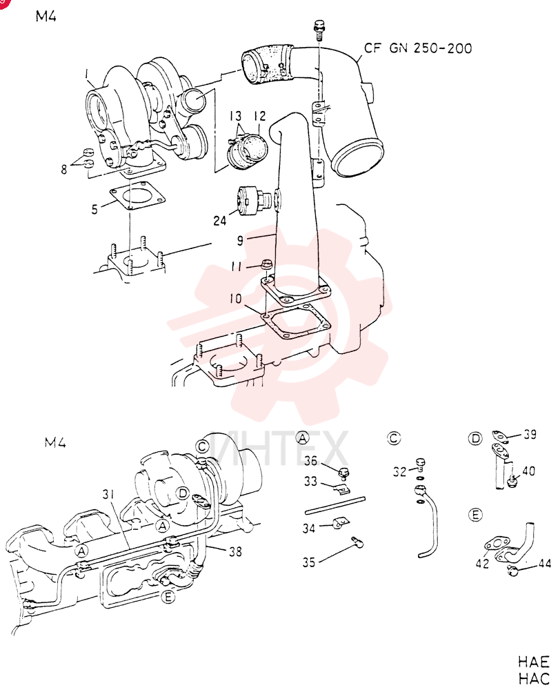 TURBOCHARGER VAME037701 (1)