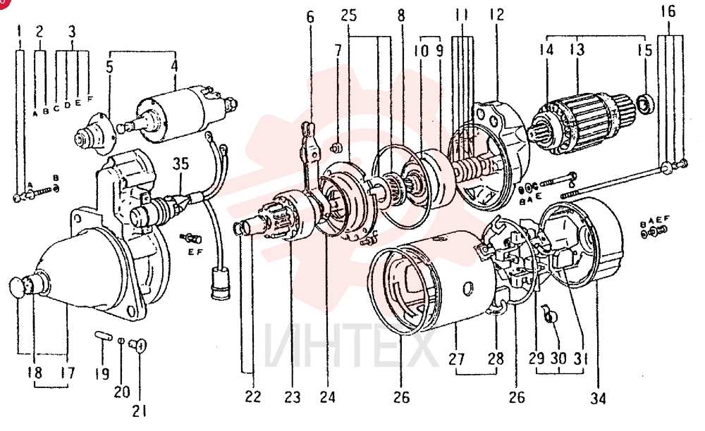 STARTER MOTOR VAME049184 (2)