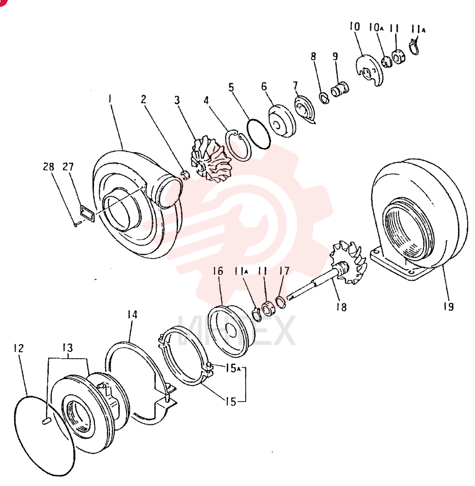 TURBOCHARGER VAME047102 (2)