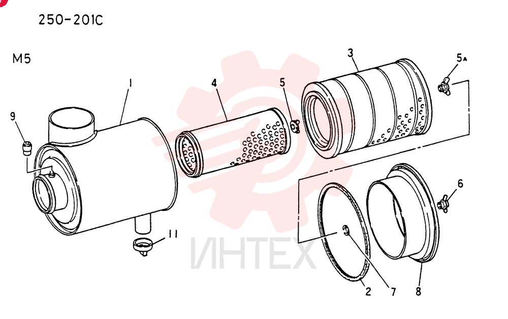 AIR CLEANER(INNER PARTS)(M5)