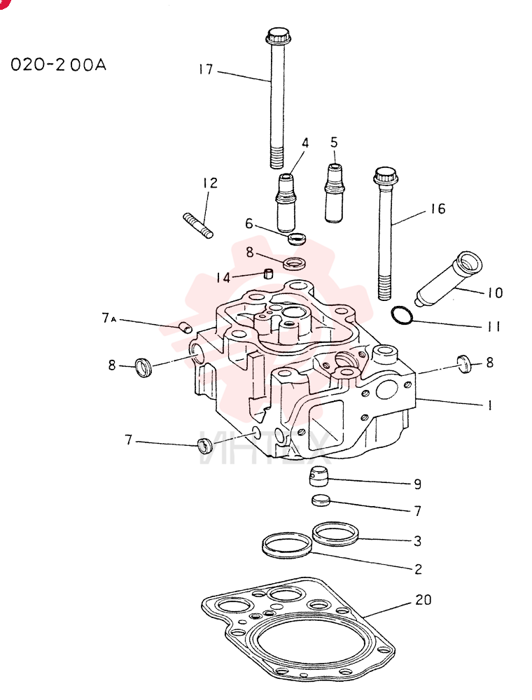 CYLINDER HEAD 6D221CT-KS0B, M1