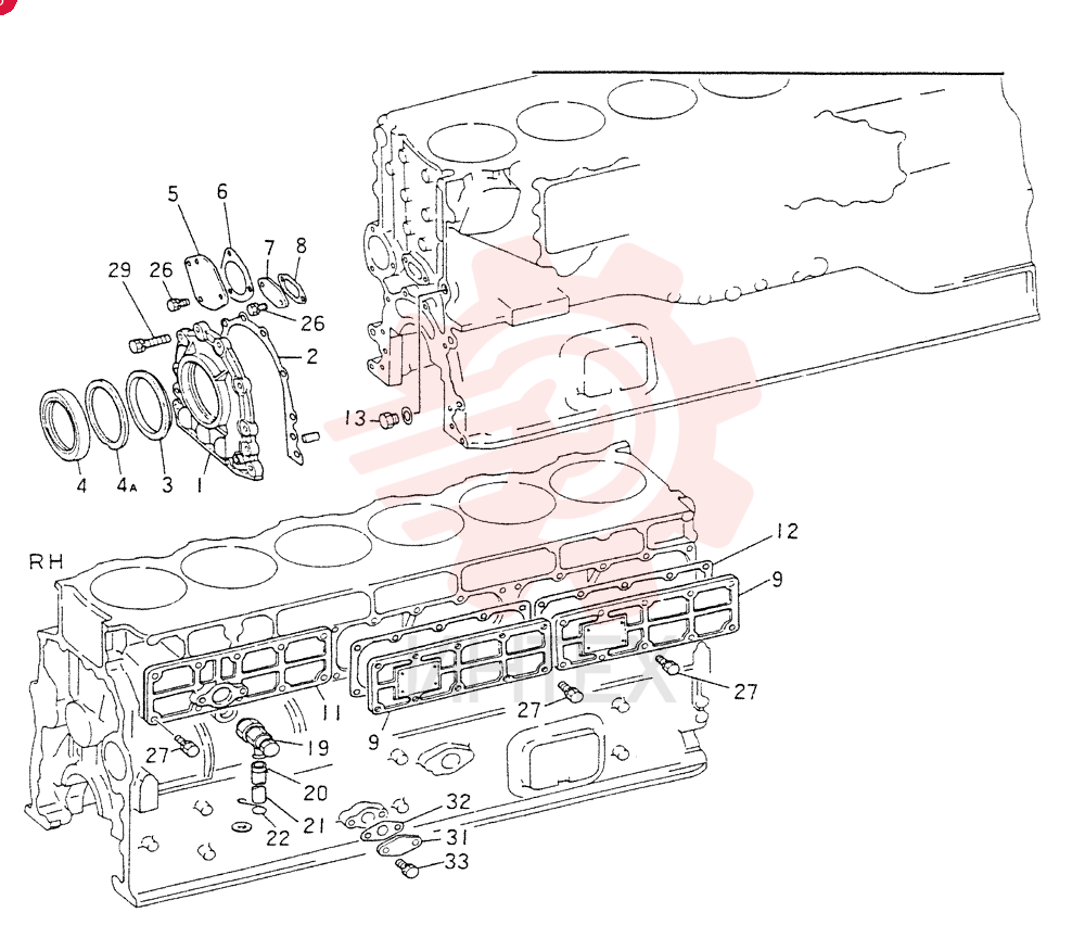 ENGINE ATTACHING PARTS(M4)