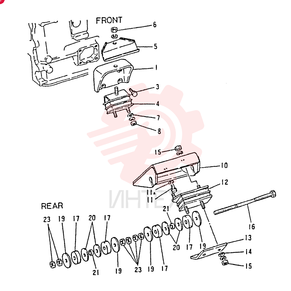 BRACKET, MOUNTING FR VAME058192