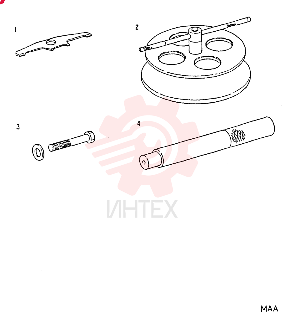 Схема (6D22) - MITSUBISHI DIESEL ENGINE - K912, K912LC, & K916 (1/83-12/06) VAMH061330