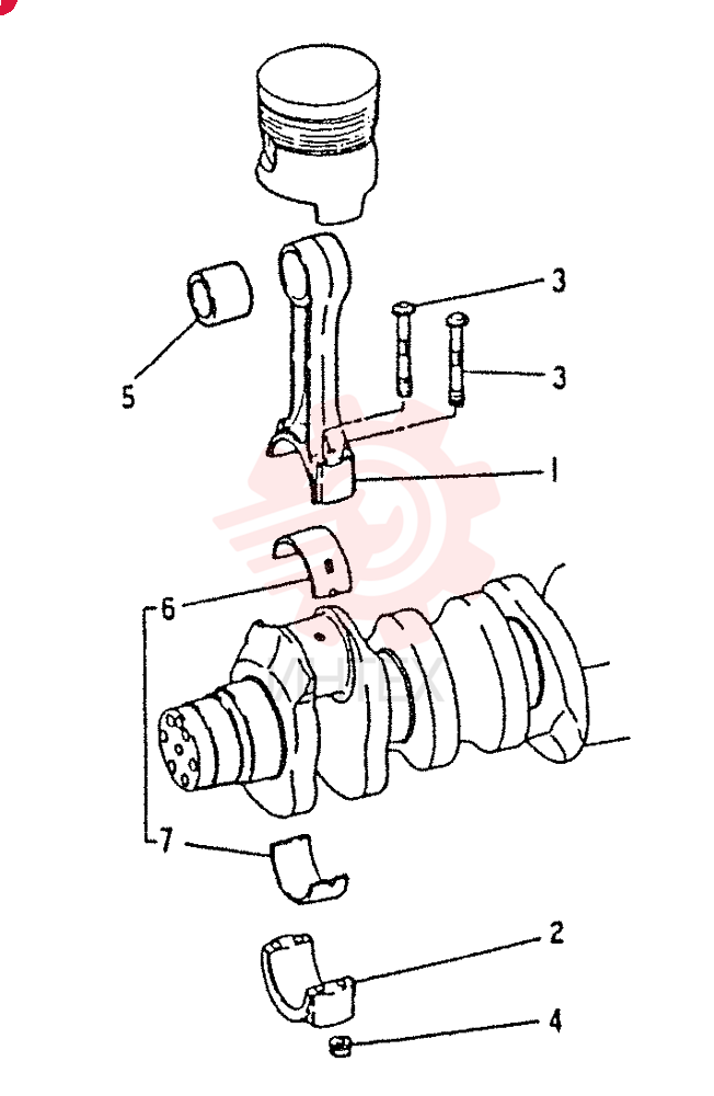 Схема (6D22) - MITSUBISHI DIESEL ENGINE - K912, K912LC, & K916 (1/83-12/06) VAME052763