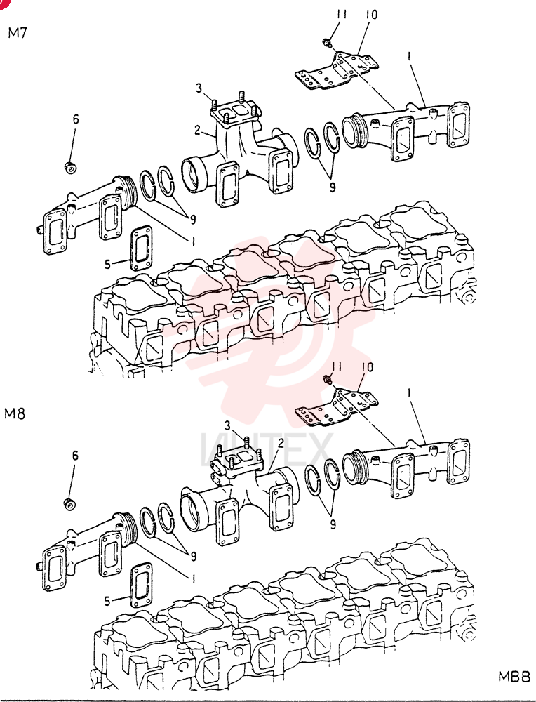 EXHAUST MANIFOLD (M8)