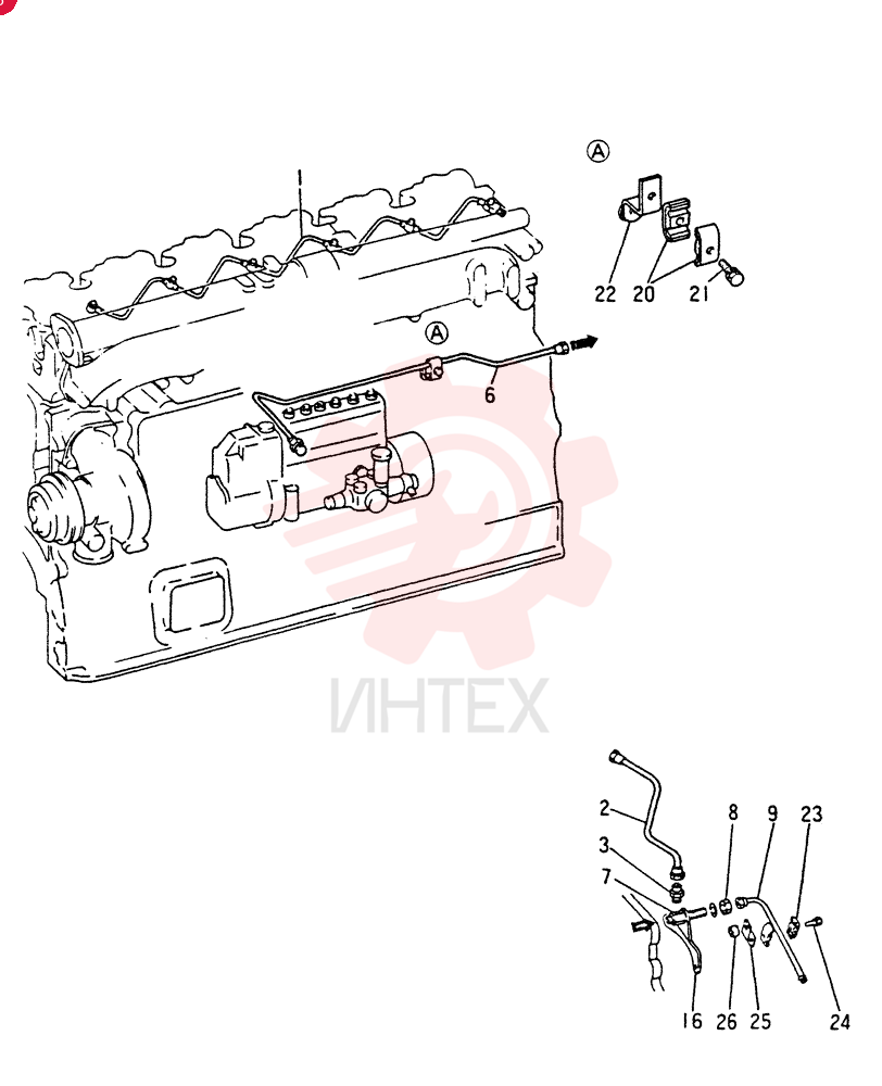 FUEL RETURN SYSTEM(M5) 6D221CT-KS0B