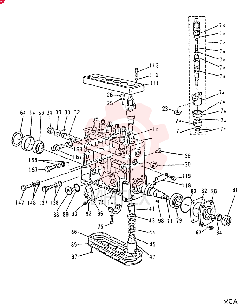 INJECTION  PUMP ASSY, P TYPE VAME726298