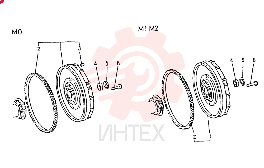 Схема (6D22-T) - MITSUBISHI DIESEL ENGINE - K912, K912LC, & K916 (1/83-12/06) VAME052658