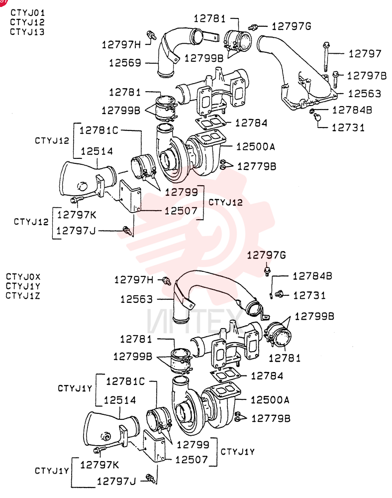 TURBOCHARGER VAME157416 (1)