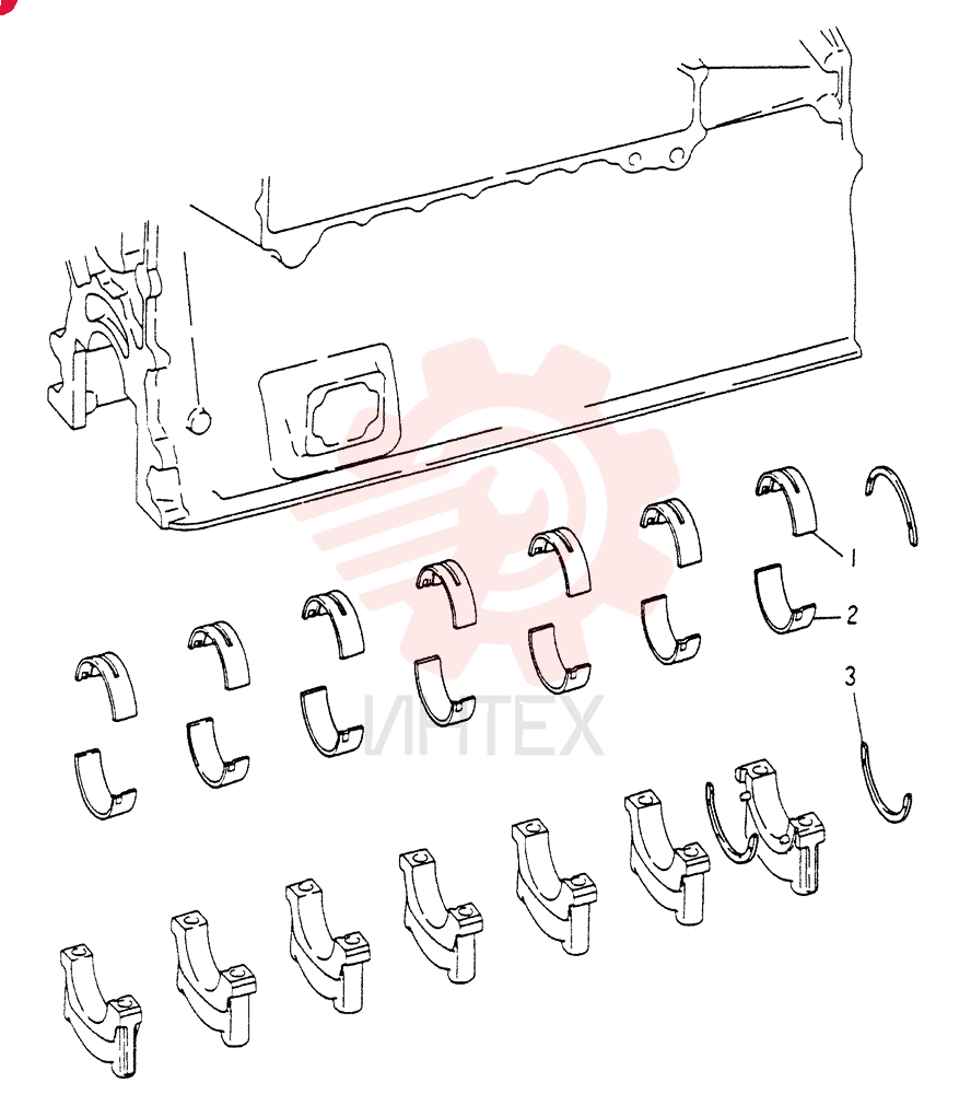 CRANK SHAFT BEARING, M0