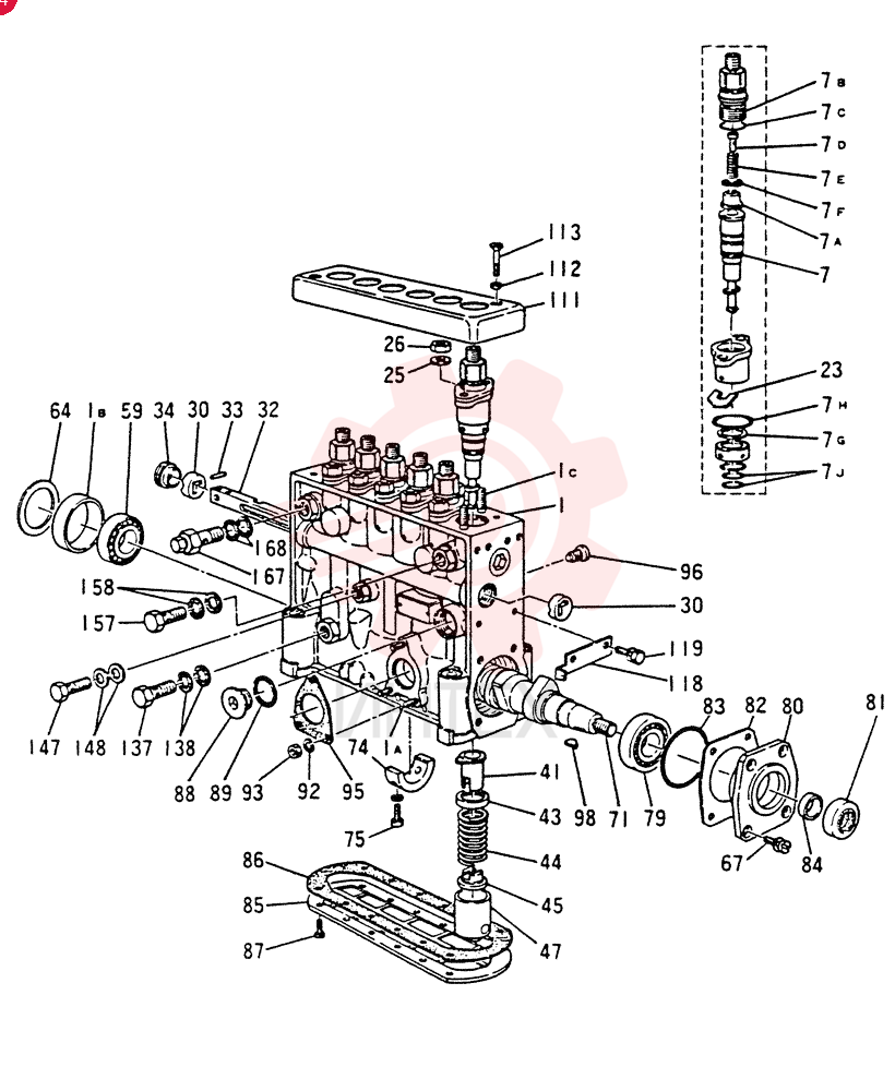 INJECTION PUMP (INNER PARTS) (M8)