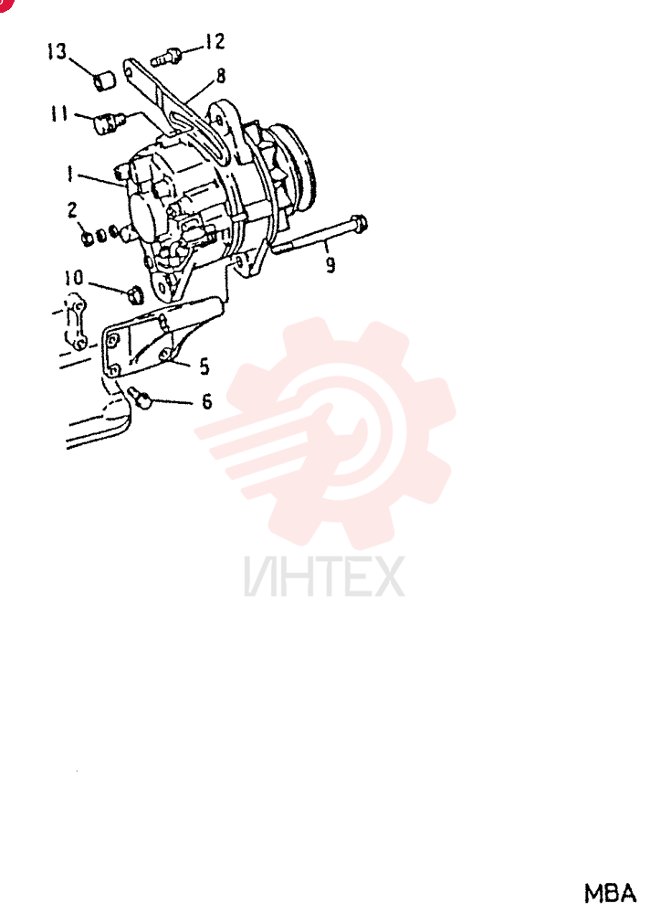 ALTERNATOR,24V, 30 Amp
