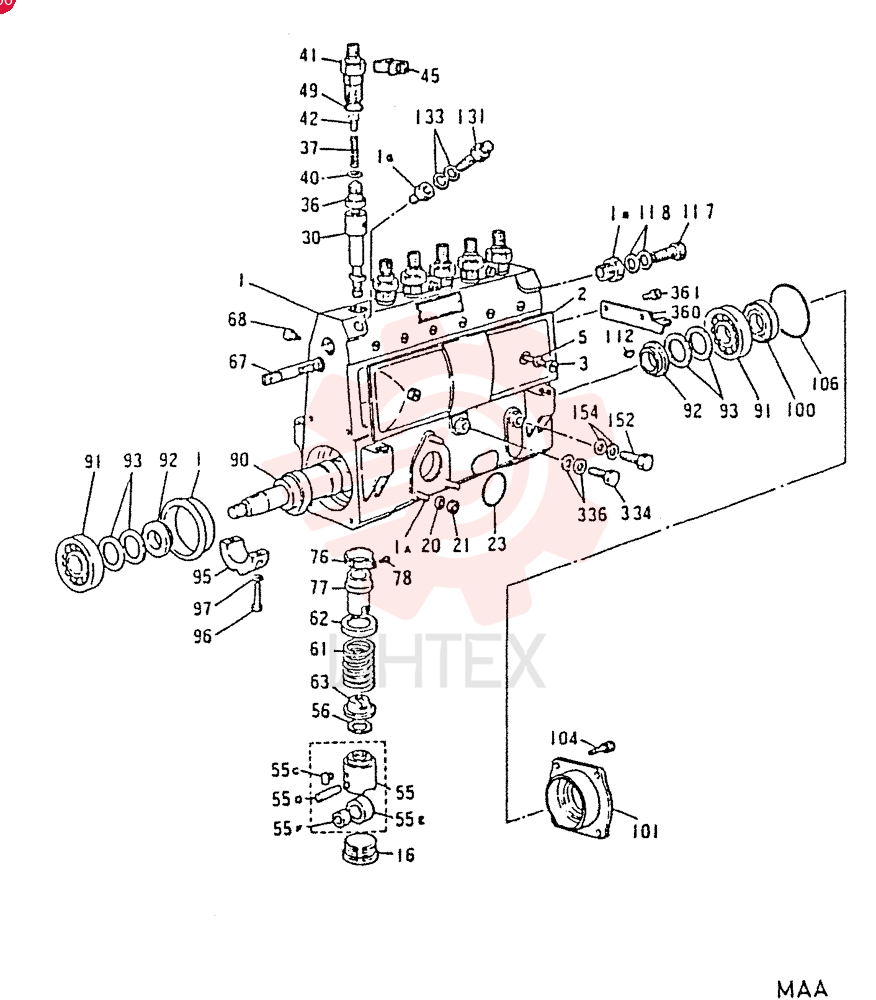 INJECTION PUM ASSY, AD TYPE VAME059655