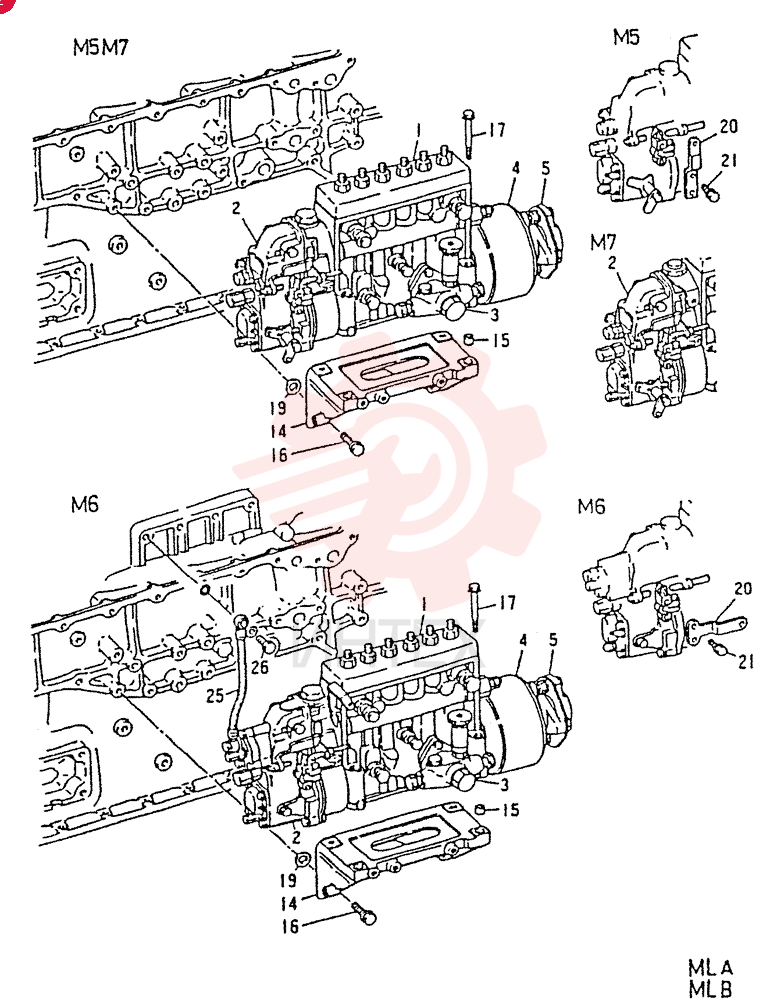 INJECTION  PUMP GENERAL ASSY, M6 ONLY, (DKC 1066717961)