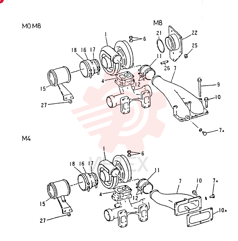 TURBOCHARGER VAME157215 (1)
