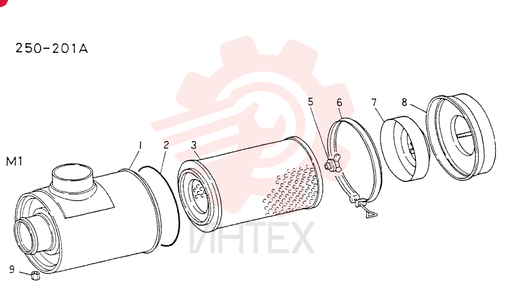 AIR CLEANER (INNER PARTS)(M1)