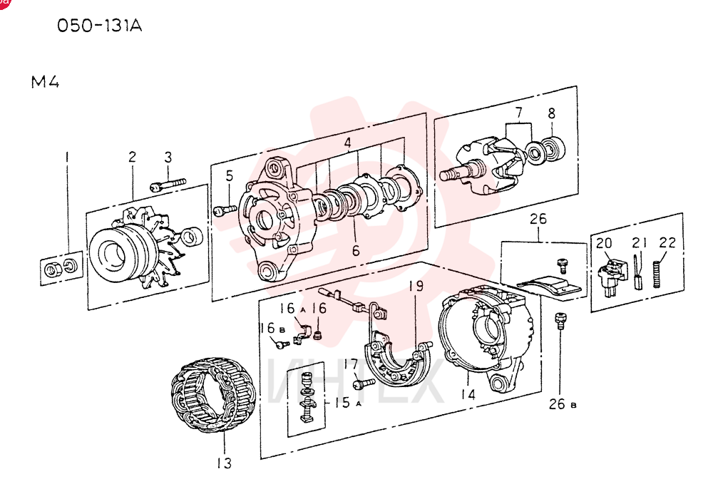 ALTERNATOR (INNER PARTS)(M4)