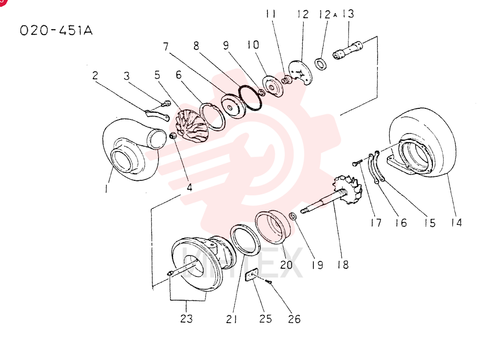 TURBO CHARGER INNER PART(M1)
