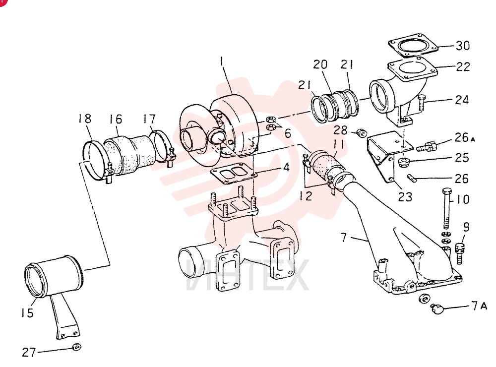 TURBOCHARGER GENERAL(M3) 6D221CT-KS03 (1)