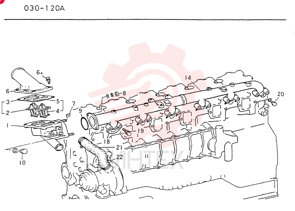 WATER PIPE & THERMOSTAT(M3)